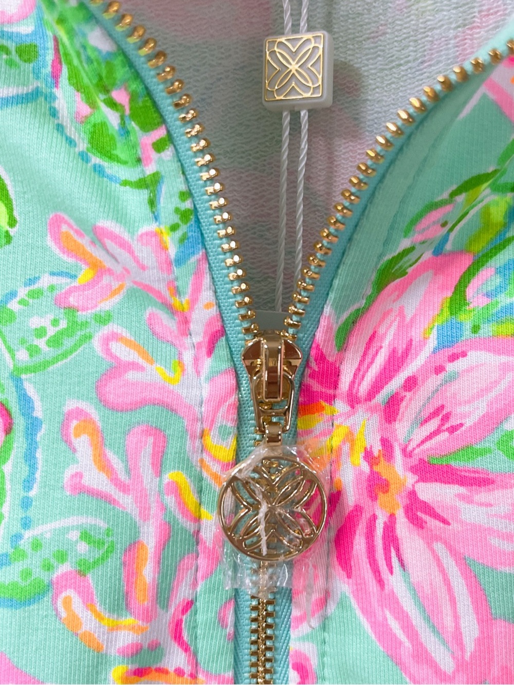 LILLY PULITZER UPF 50+ Skipper Popover Long Sleeve Half-Zip Pullover Top - Picture 5 of 8